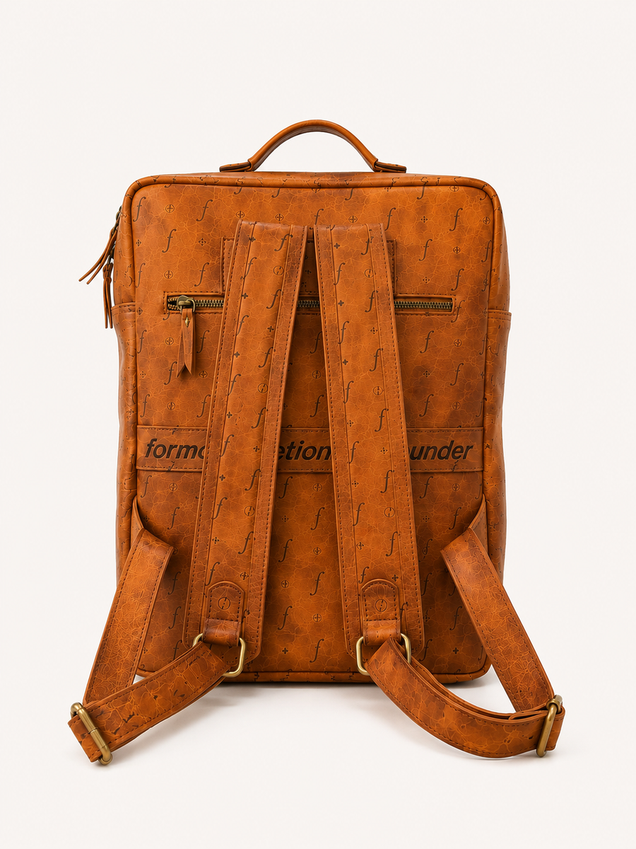 Trailhead Daypack rear view showing adjustable shoulder straps and a horizontal zipped pocket.