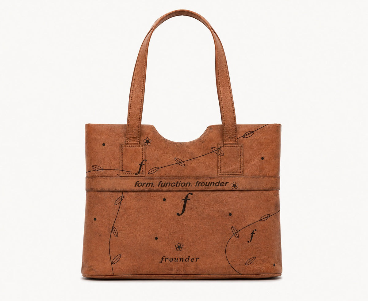 Canopy Work Tote rear view showing the horizontal luggage strap.