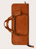 Closed Cadence Stick and Mallet Bag, showing its twin handles, outer zipped pouch and hanging tag.