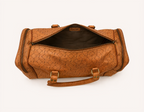 Ridgeline Weekender Duffel opened to show the lined main compartment.