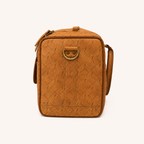 Ridgeline Weekender Duffel end view showing the shoulder-strap attachment ring.