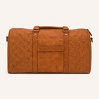Timberline straight-on front view showing patterned outer panels and twin handle straps.