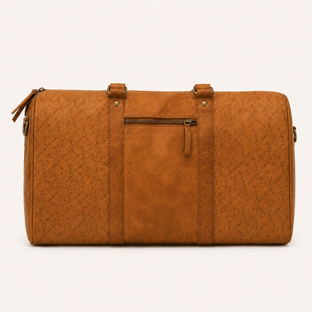 Timberline rear view with a horizontal external zip pocket between the handle straps.